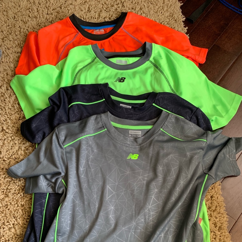 Bundle of 4 New Balance Dry fit tops size 10-12
